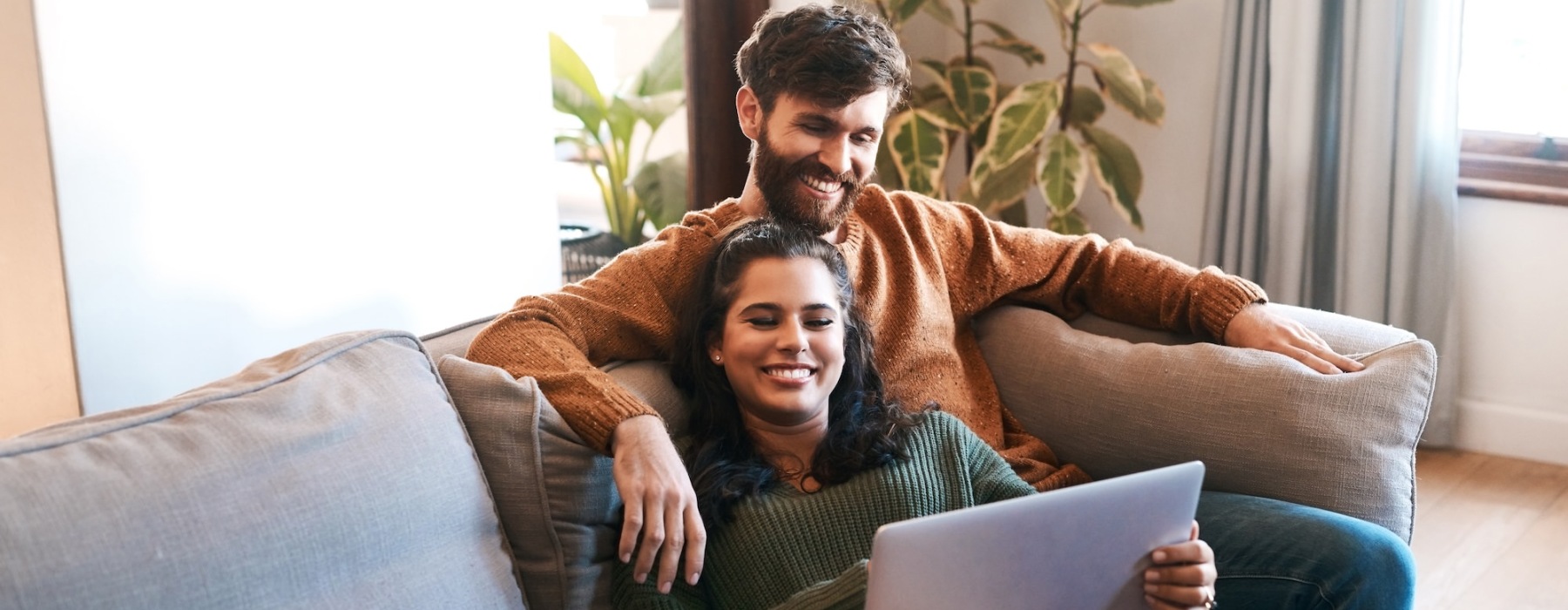 couple sitting on couch